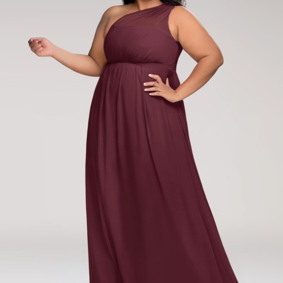 NWT Cabernet/Burgundy Bridesmaid Dress and 2x - Picture 1 of 8